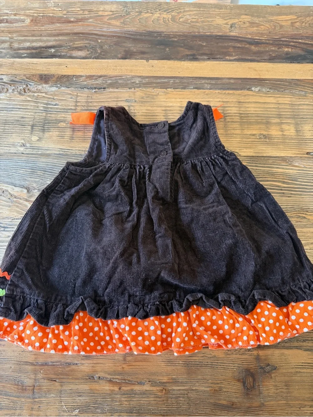 Turkey Day Corduroy Dress 6-9 MONTHS